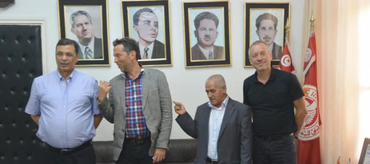 Daniel Schily and Bruno Kaufmann in Tunis in August 2014