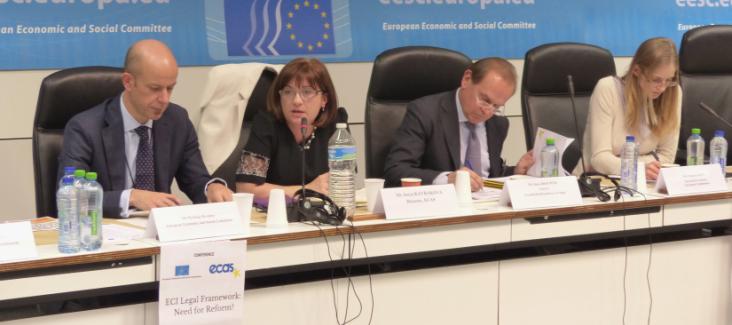 The panel of the ECI Conference in Brussels on 10 December 2014