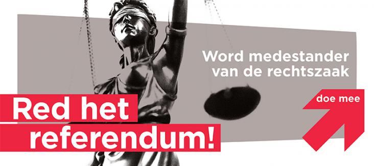 Bild der Kampagne 'Red het Referendum' von Meer Democratie