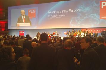 Party of European Socialists meeting in Palazzi dei Congressi in Rome 