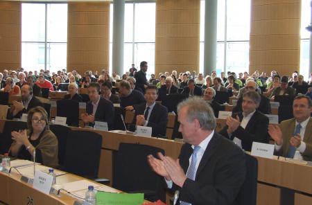 The audience of the hearing, approx. 400 people attended the event