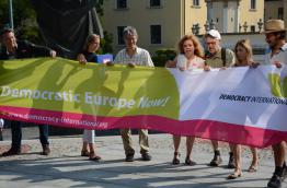 March for a Democratic Europe Now in Bratislava at EU Summit