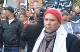 People commemorating Jasmine Revolution in Tunis on 14 January 2015