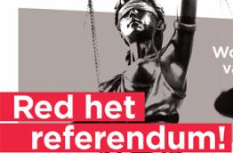 Bild der Kampagne 'Red het Referendum' von Meer Democratie