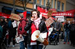 Woman demonstrating in Sweden. Image by Michael Erhardsson, all rights reserved Woman demonstrating in Sweden. Image by Michael Erhardsson, all rights reserved (c)